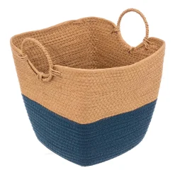 Cesto de arrumação wc SOLAR azul petróleo 36cm