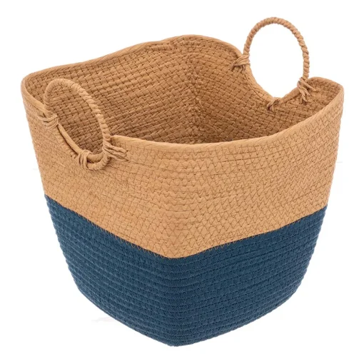 Cesto de arrumação wc SOLAR azul petróleo 36cm
