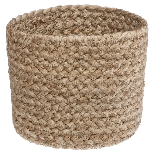 Cesto de juta 10x12cm bege