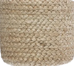 Cesto de juta 10x12cm bege