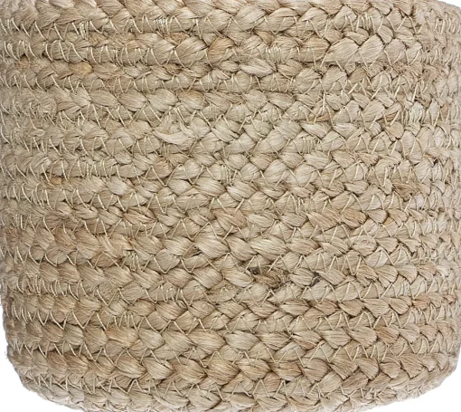 Cesto de juta 10x12cm bege