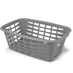 Cesto de roupa cinza 40l
