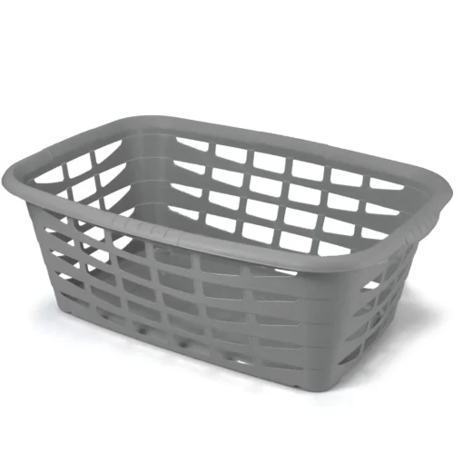 Cesto de roupa cinza 40l
