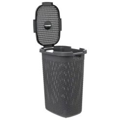 Cesto de roupa com tampa 60l