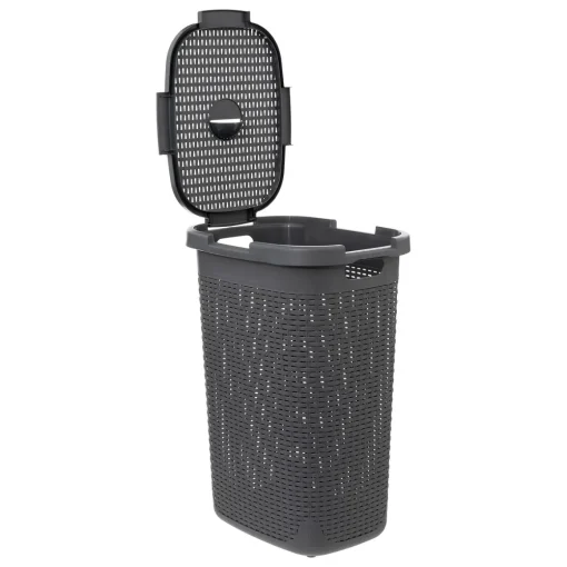 Cesto de roupa com tampa 60l
