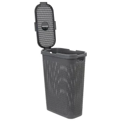 Cesto de roupa slim com tampa 40l