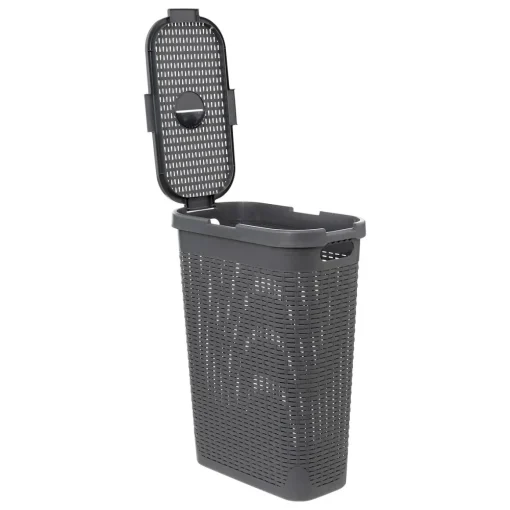 Cesto de roupa slim com tampa 40l