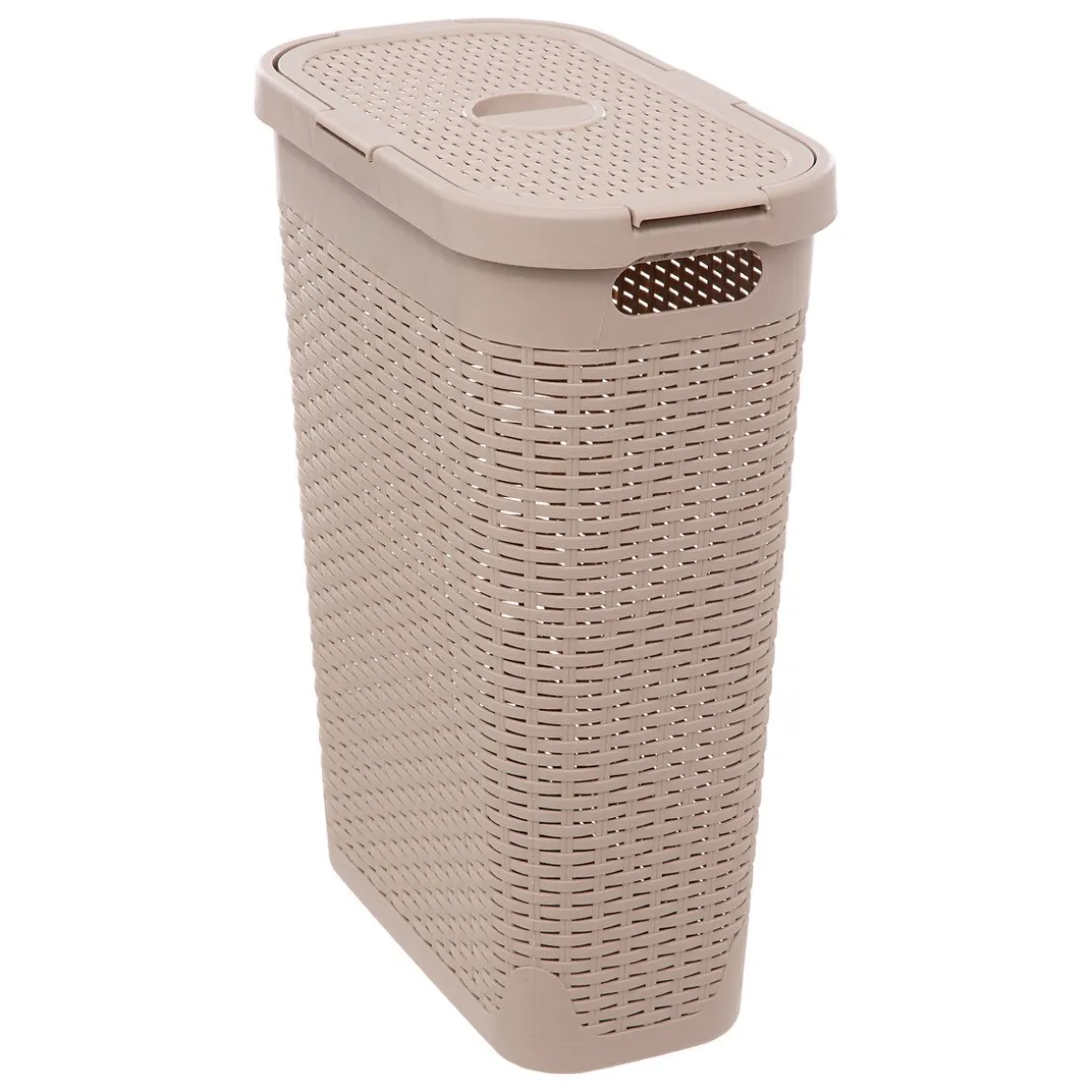 Cesto de roupa slim com tampa 40l