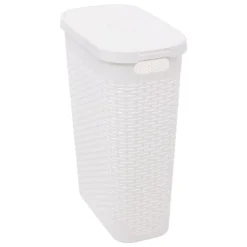 Cesto de roupa slim com tampa 40l
