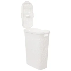 Cesto de roupa slim com tampa 40l