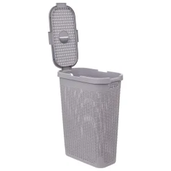 Cesto de roupa slim com tampa 40l