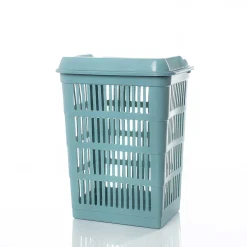 Cesto de roupa wc azul SAND com tampa