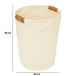 Cesto de roupa wc bege DUO 80l