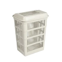Cesto de roupa wc branco SAND com tampa