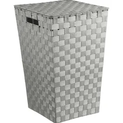 Cesto de roupa wc cinza