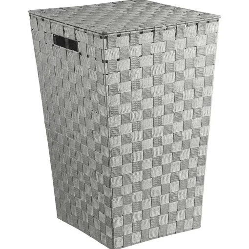 Cesto de roupa wc cinza