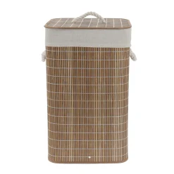 Cesto de roupa wc em bambu