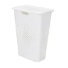 Cesto de roupa wc PIXEL branco com tampa 40l