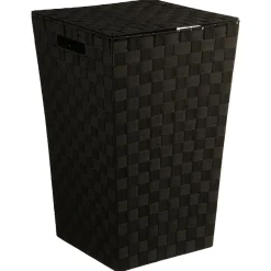 Cesto de roupa wc preto
