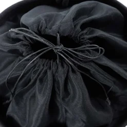 Cesto de roupa wc preto e natural 50cm