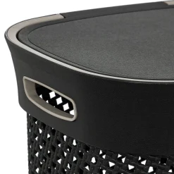 Cesto de roupa wc PURL cinza 60l