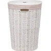 Cesto de roupa wc redondo COSTA branco 40l