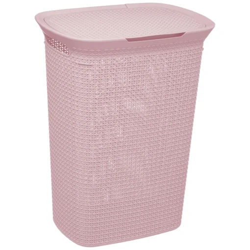 Cesto de roupa wc SCANDI rosa 57l