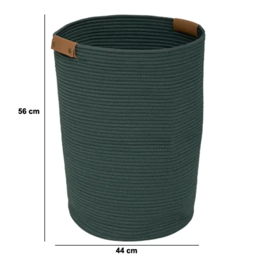 Cesto de roupa wc verde DUO 80l