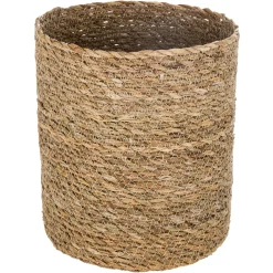 Cesto de seagrass bege 18x19cm