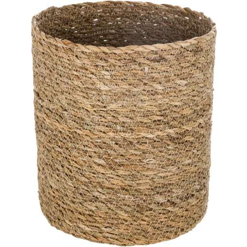 Cesto de seagrass bege 18x19cm