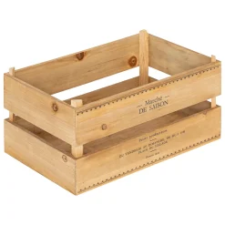 Cesto LIT bege em madeira bege 19x30cm
