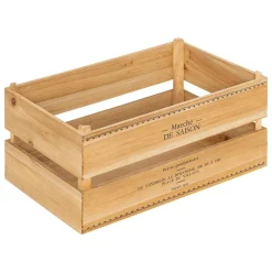 Cesto LIT bege em madeira bege 22x35cm