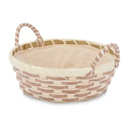Cesto para pão redondo com asas 23cm