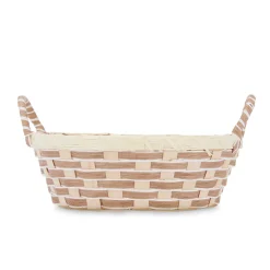 Cesto para pão redondo com asas 23cm