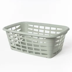 Cesto para roupa alto verde 40L