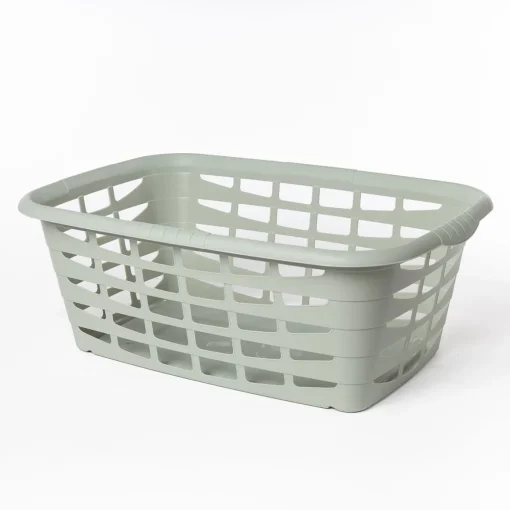 Cesto para roupa alto verde 40L