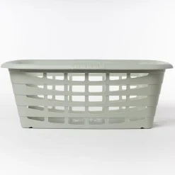 Cesto para roupa alto verde 40L
