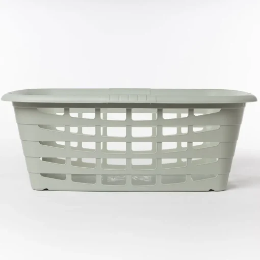 Cesto para roupa alto verde 40L