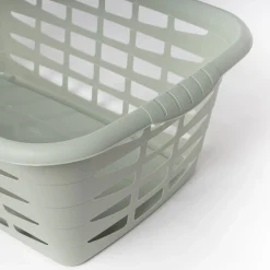 Cesto para roupa alto verde 40L