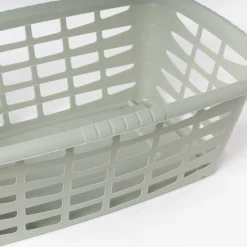 Cesto para roupa alto verde 40L