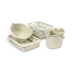 Cesto para roupa baixo branco SAND