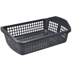 Cesto para roupa baixo cinza 25l
