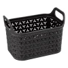 Cesto perfurado preto 4l