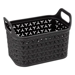 Cesto perfurado preto 4l