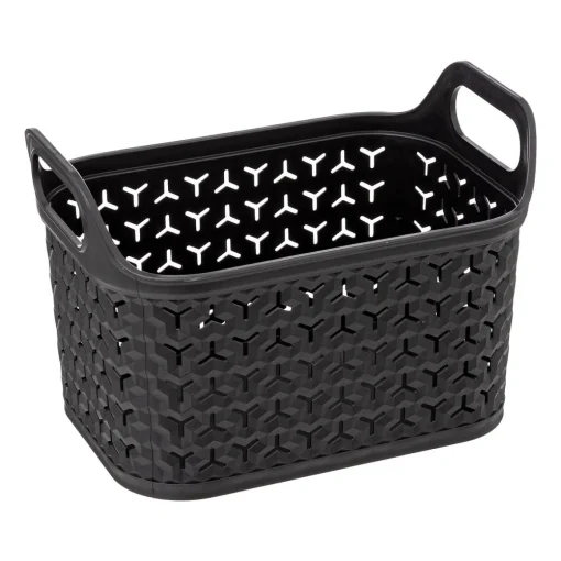Cesto perfurado preto 4l