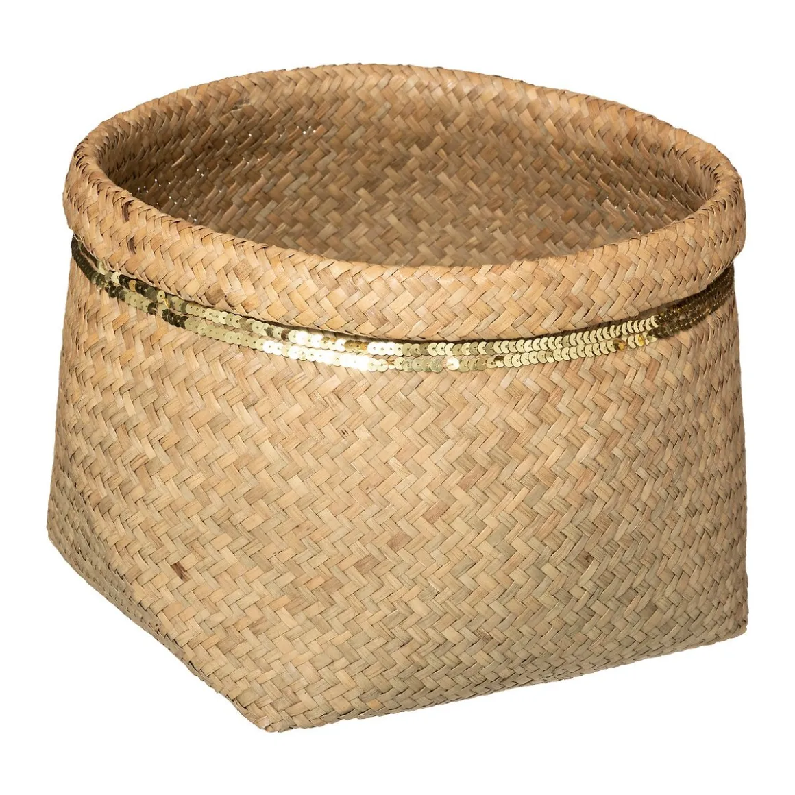 Cesto redondo bege 35,5cm