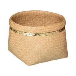 Cesto redondo bege 30cm