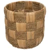 Cesto redondo NADI castanho em juta 24cm