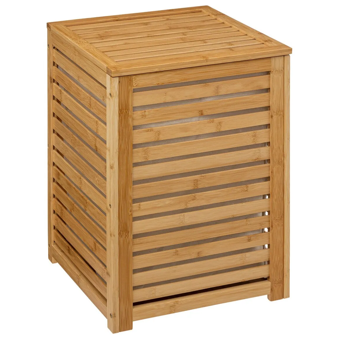 Cesto wc bambu forrado com tecido