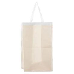 Cesto wc bambu forrado com tecido